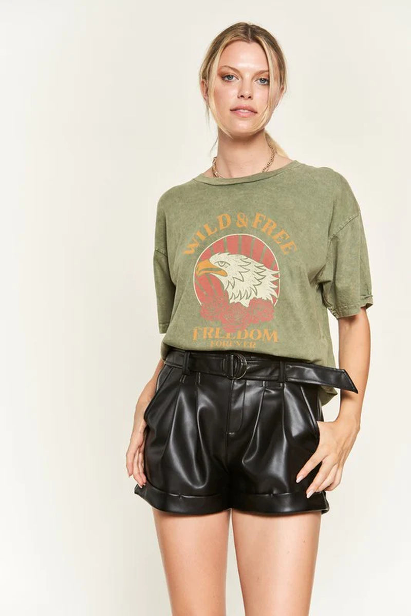 Washed Short Sleeve T-Shirts.