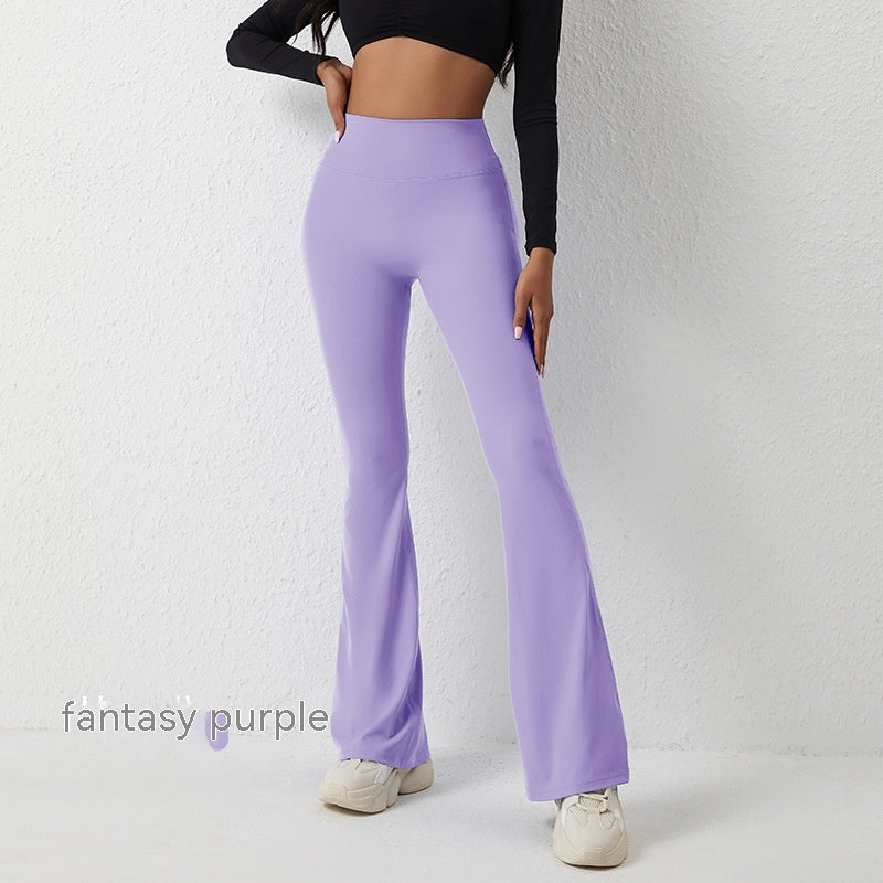 High Waisted Hip Lifting Tight Pants and Wide Leg Fitness Pants