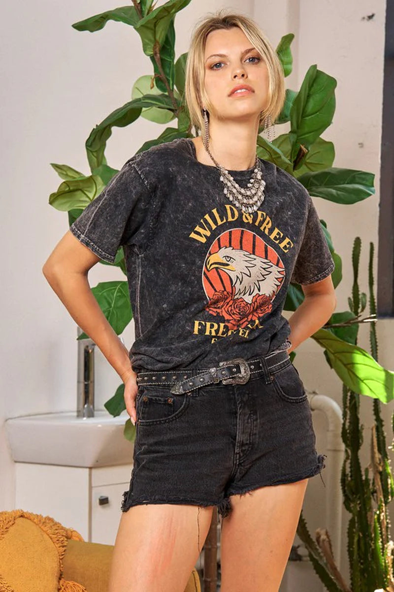Washed Short Sleeve T-Shirts.