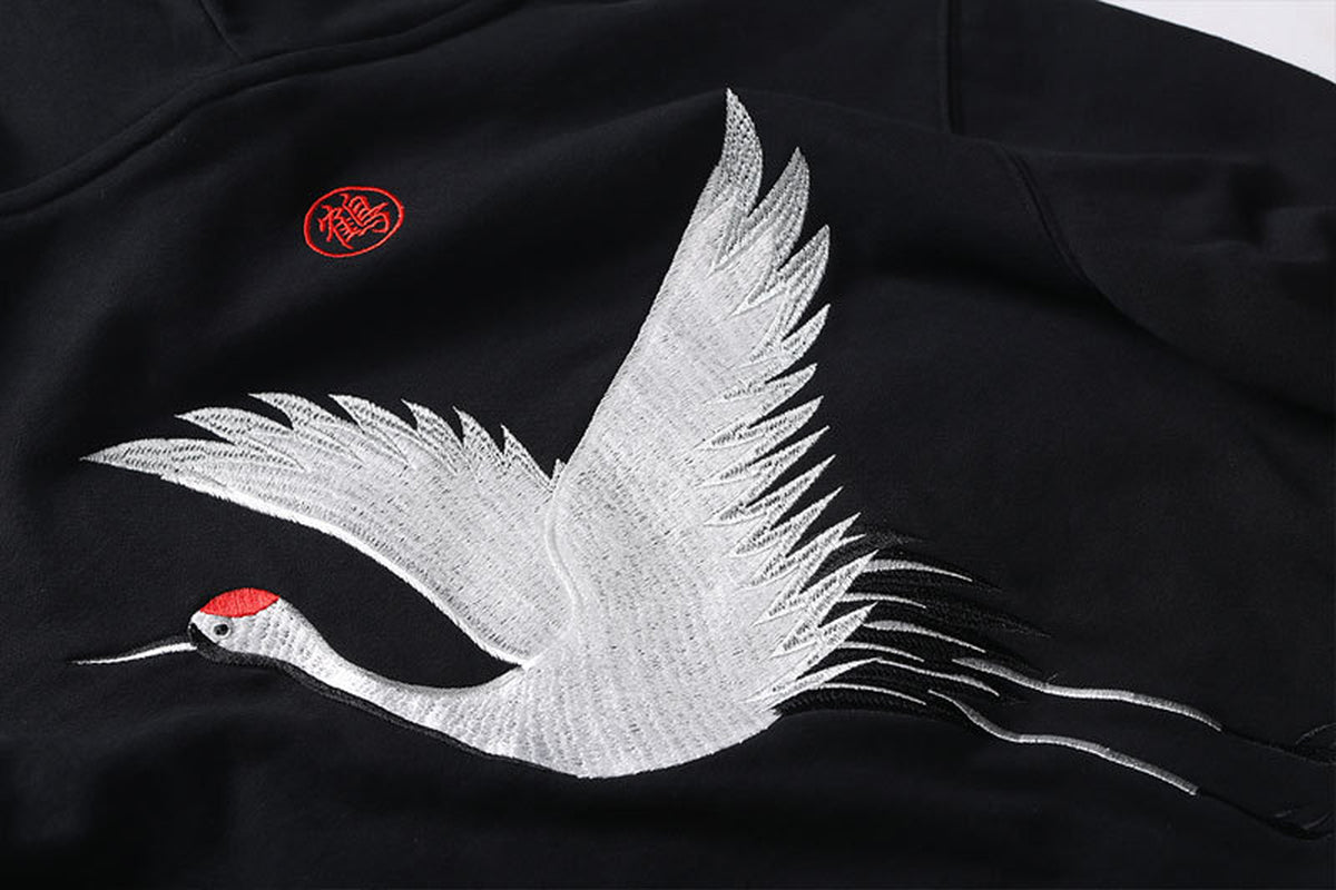Hip Hop Hoodie Embroidered Hoodie.