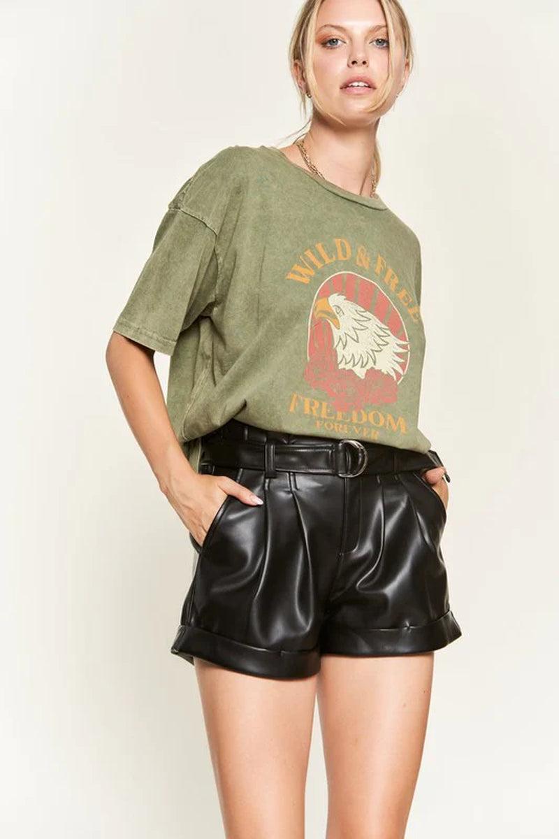 Washed Short Sleeve T-Shirts.