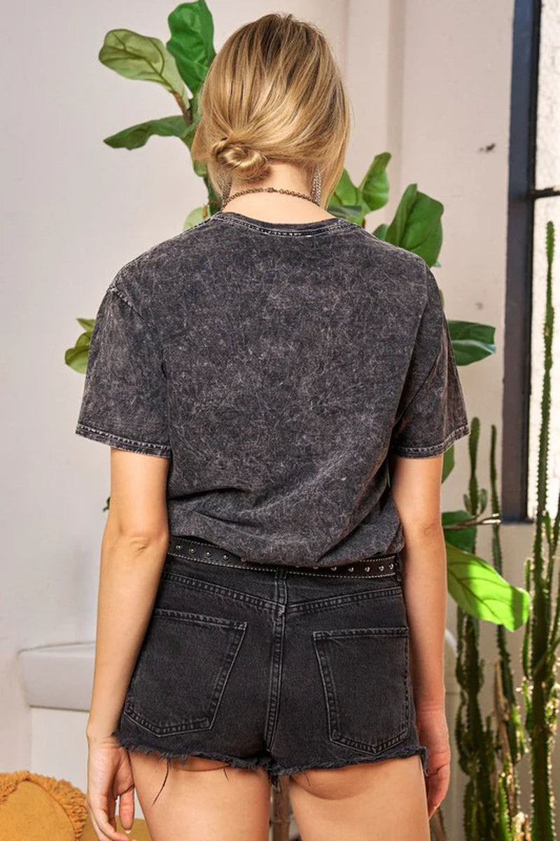 Washed Short Sleeve T-Shirts.