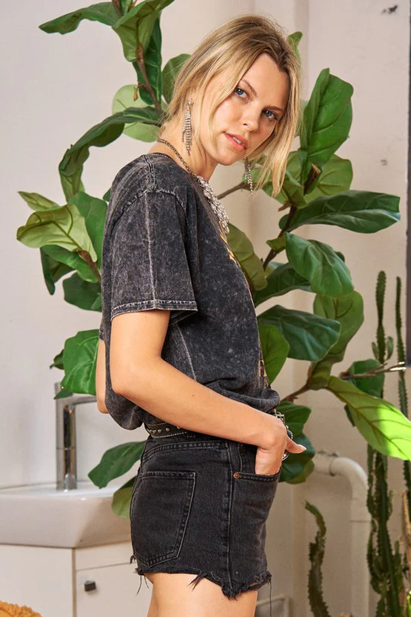 Washed Short Sleeve T-Shirts.