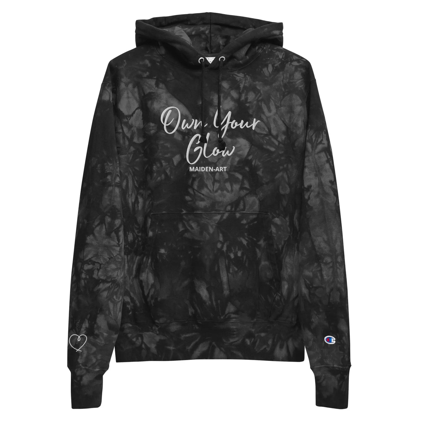 Own Your Glow Unisex Champion Tie-Dye Hoodie with Embroidery | Champion Hoodie.