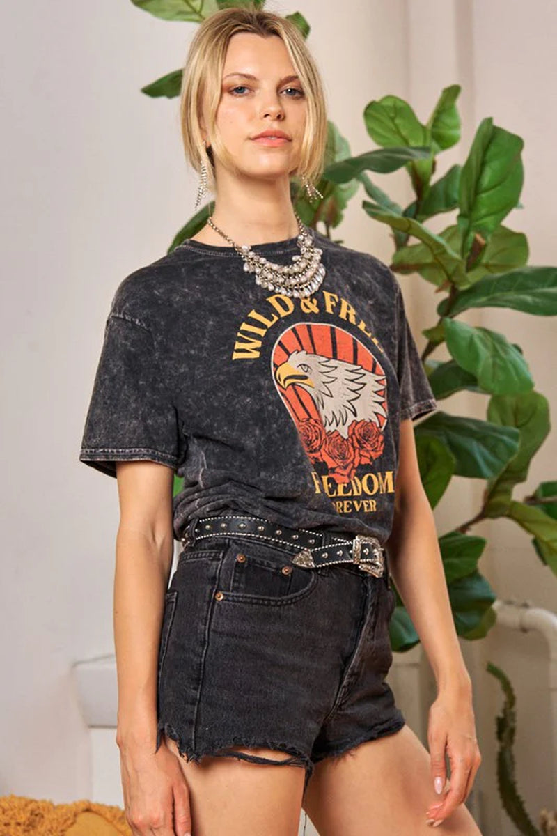 Washed Short Sleeve T-Shirts.