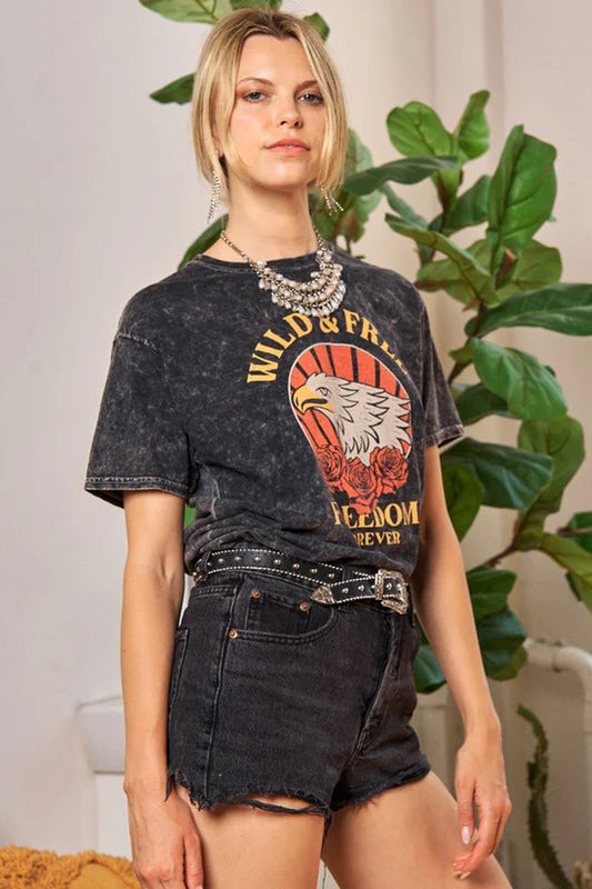 Washed Short Sleeve T-Shirts.